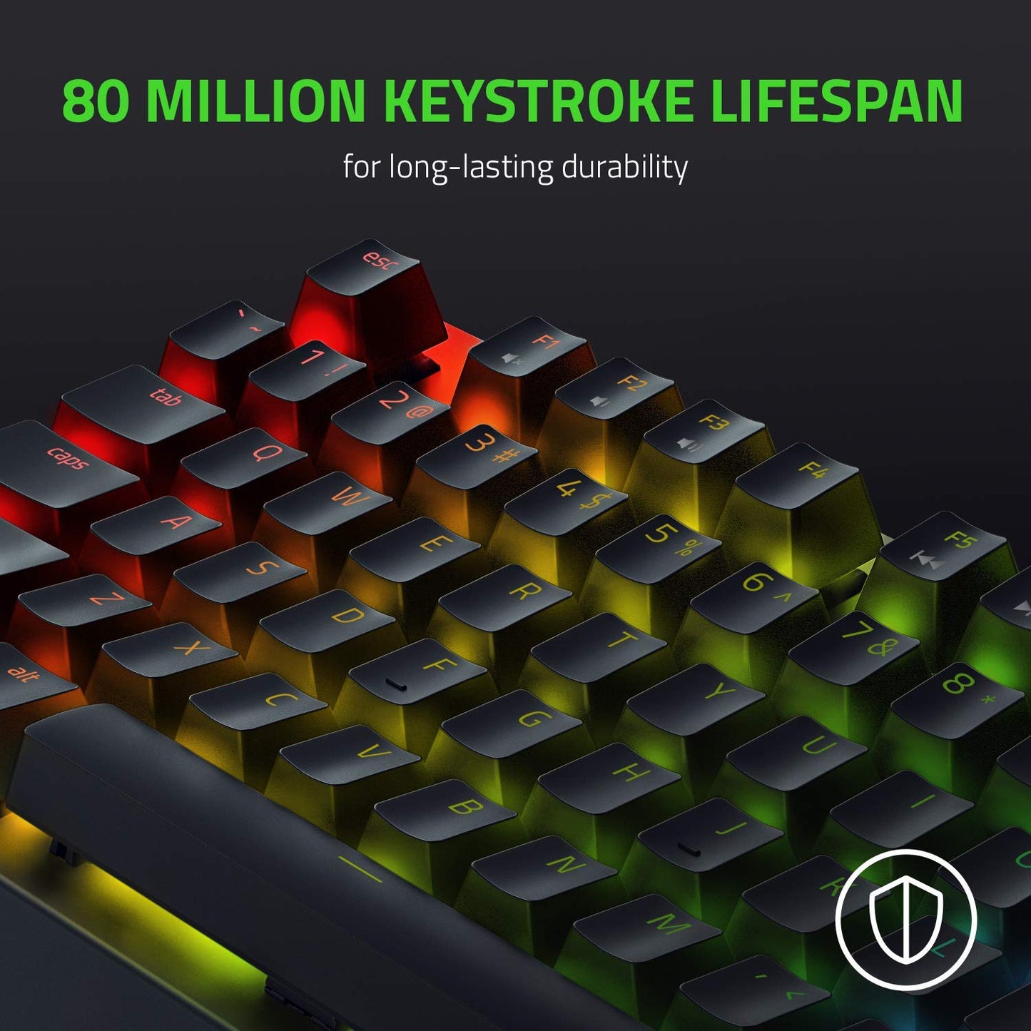 Razer BlackWidow V3 Tenkeyless Mechanical Gaming Keyboard: Razer Mechanical Switches - Chroma RGB Lighting - Compact Form Factor - Programmable Macro Functionality - USB Passthrough (Renewed) - Gapo Goods -