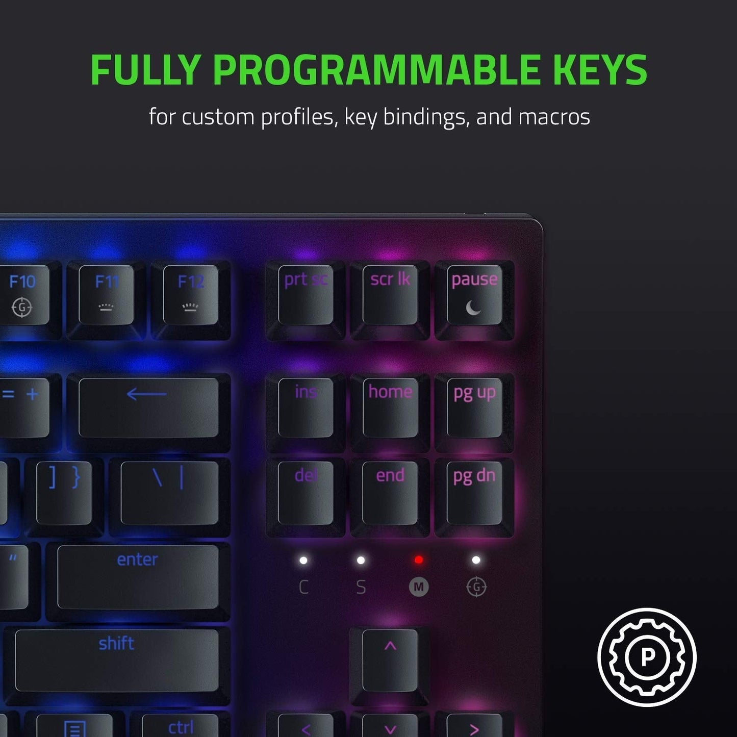 Razer BlackWidow V3 Tenkeyless Mechanical Gaming Keyboard: Razer Mechanical Switches - Chroma RGB Lighting - Compact Form Factor - Programmable Macro Functionality - USB Passthrough (Renewed) - Gapo Goods -
