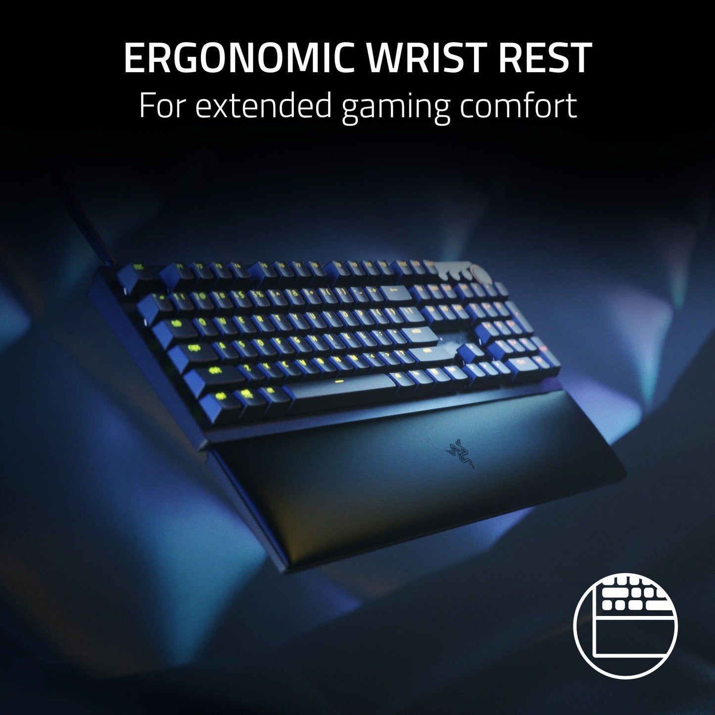 Razer Huntsman V2 Optical Gaming Keyboard: Fastest Linear Optical Switches Gen - 2 w/ Sound Dampeners & 8000Hz Polling Rate - Doubleshot PBT Keycaps - Dedicated Media Keys & Dial - Ergonomic Wrist Rest - Gapo Goods -