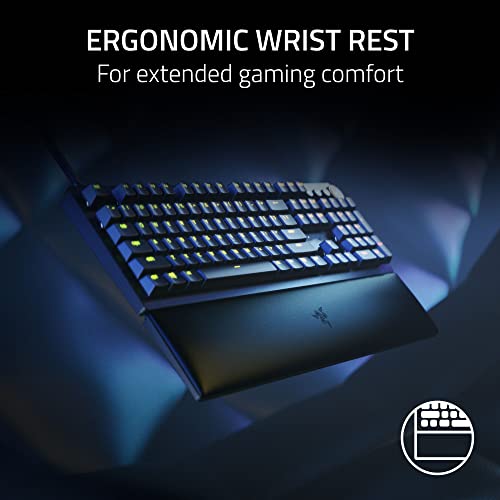 Razer Huntsman V2 Optical Gaming Keyboard: Fastest Linear Optical Switches Gen - 2 w/ Sound Dampeners & 8000Hz Polling Rate - Doubleshot PBT Keycaps - Dedicated Media Keys & Dial - Ergonomic Wrist Rest - Gapo Goods -