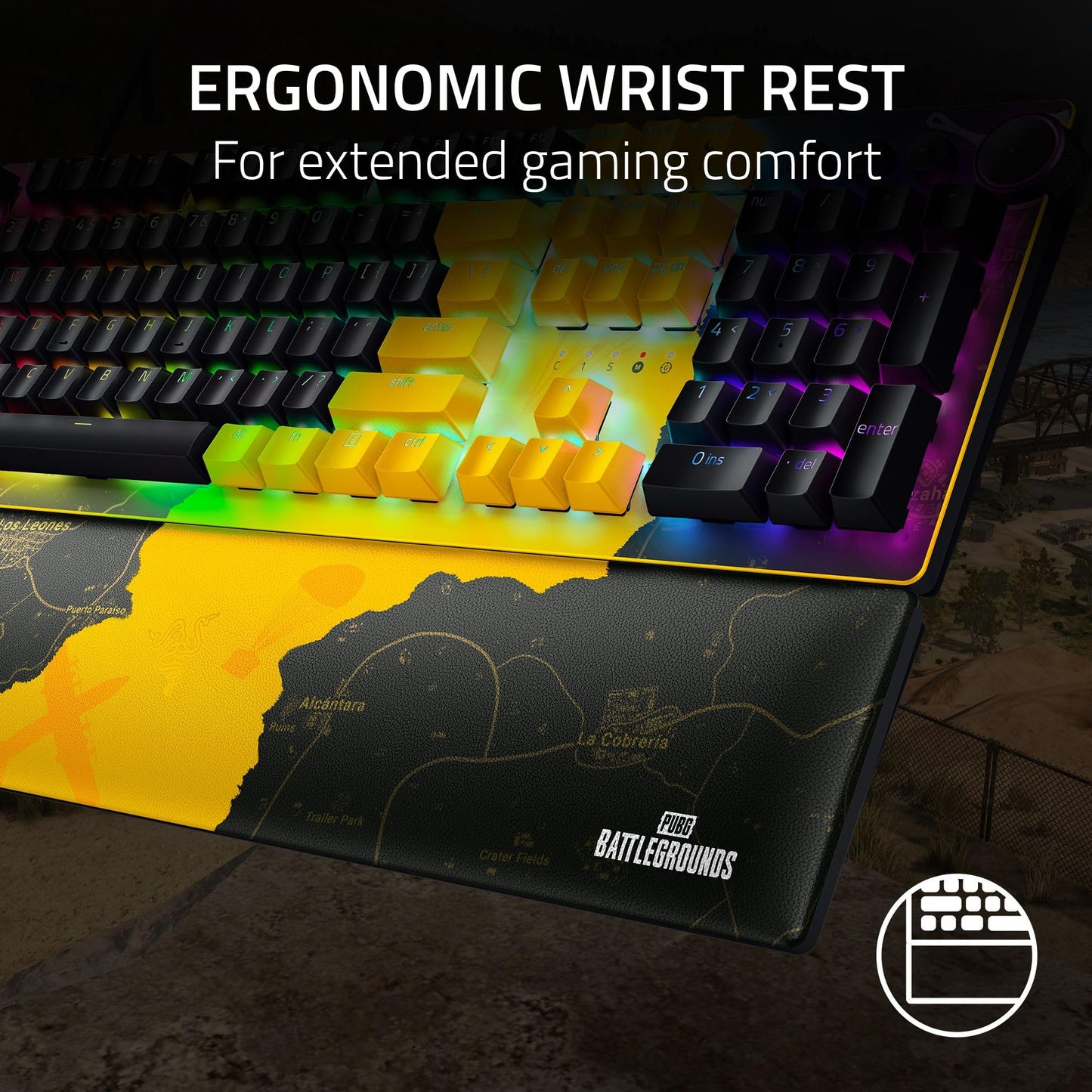 Razer Huntsman V2 Optical Gaming Keyboard: Fastest Linear Optical Switches Gen - 2 w/ Sound Dampeners & 8000Hz Polling Rate - Doubleshot PBT Keycaps - Dedicated Media Keys & Dial - Ergonomic Wrist Rest - Gapo Goods -
