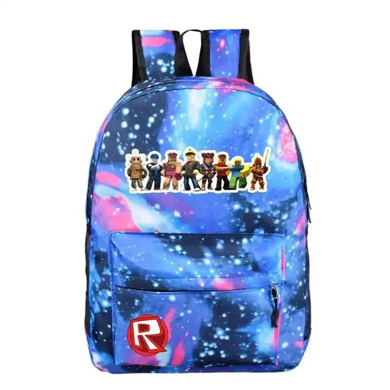 Roblox School Bag Backpack Starry Blue -3