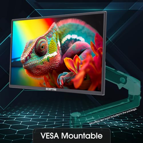 Sceptre Curved 24 - inch Gaming Monitor 1080p R1500 98% sRGB HDMI x2 VGA Build - in Speakers, VESA Wall Mount Machine Black (C248W - 1920RN Series) - Gapo Goods -