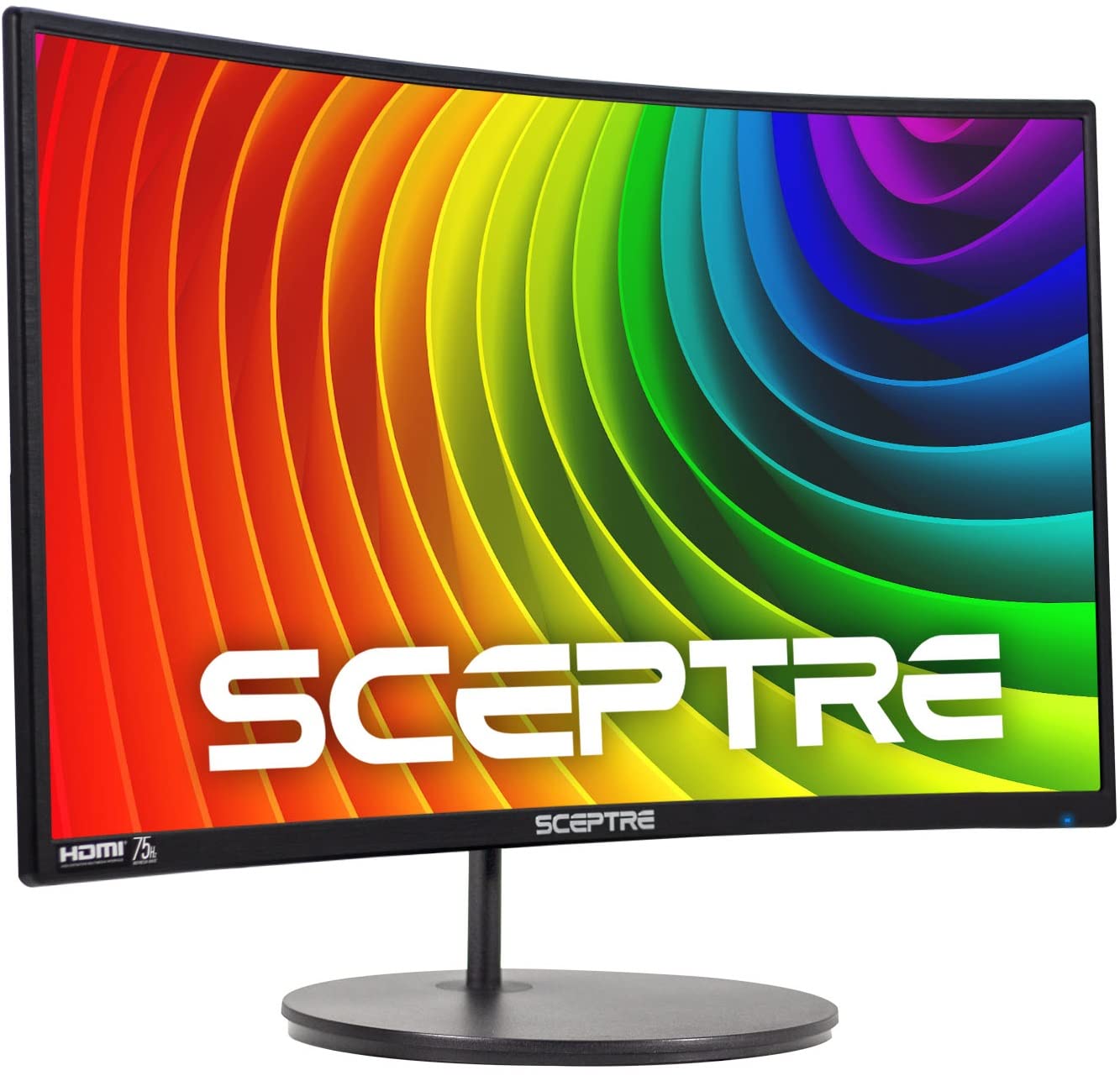 Sceptre Curved 24 - inch Gaming Monitor 1080p R1500 98% sRGB HDMI x2 VGA Build - in Speakers, VESA Wall Mount Machine Black (C248W - 1920RN Series) - Gapo Goods -