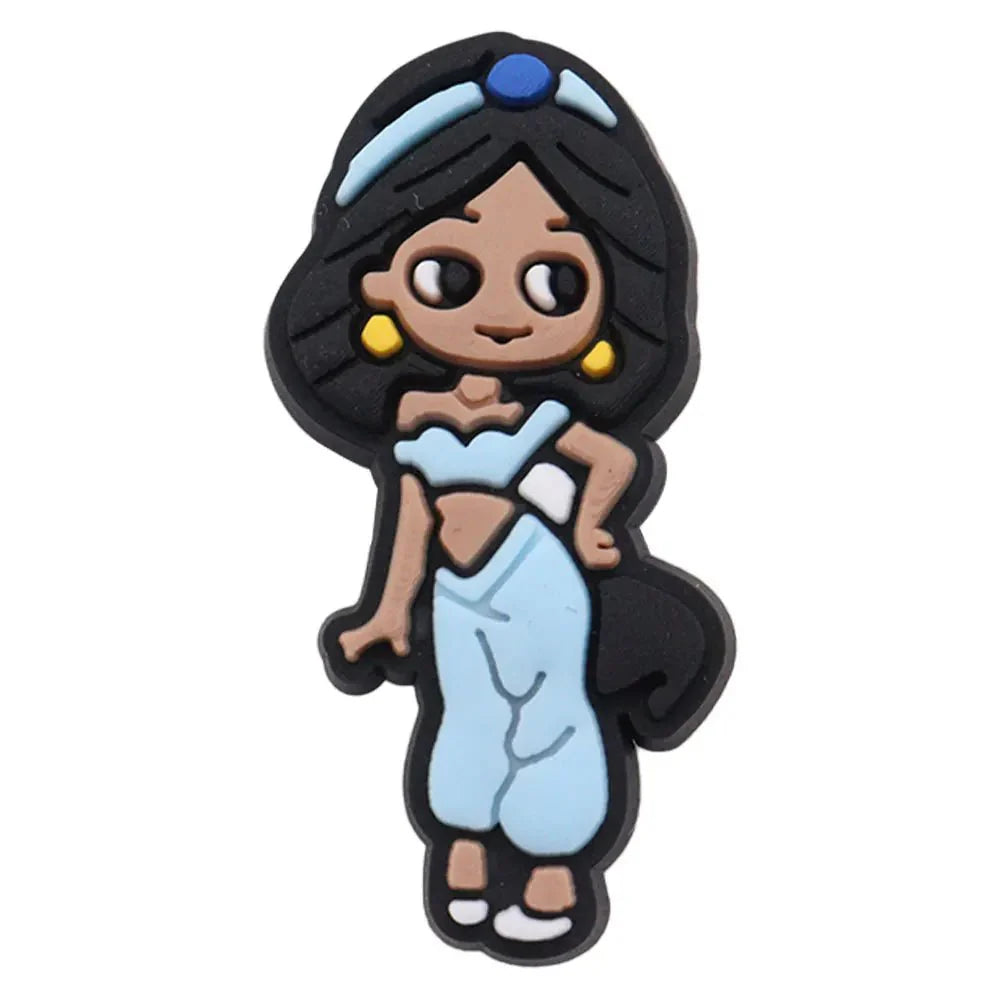 Snow White Tinker Bell Shoe Charms Princess Button Decorations Disney Girls Favorite Birthday Gift Orange CHINA