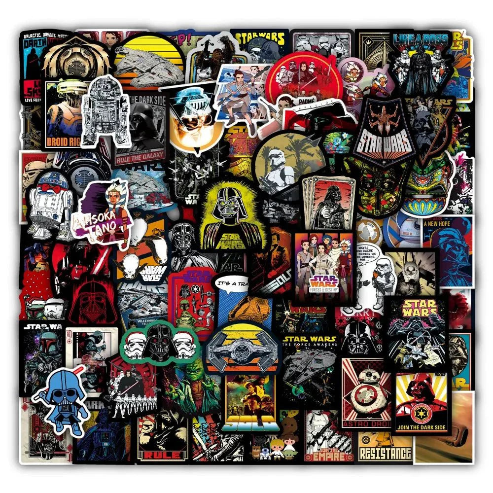 Star Wars Cartoon Sticker Set - Laptop Luggage Skateboard - Gapo Goods - Stickers