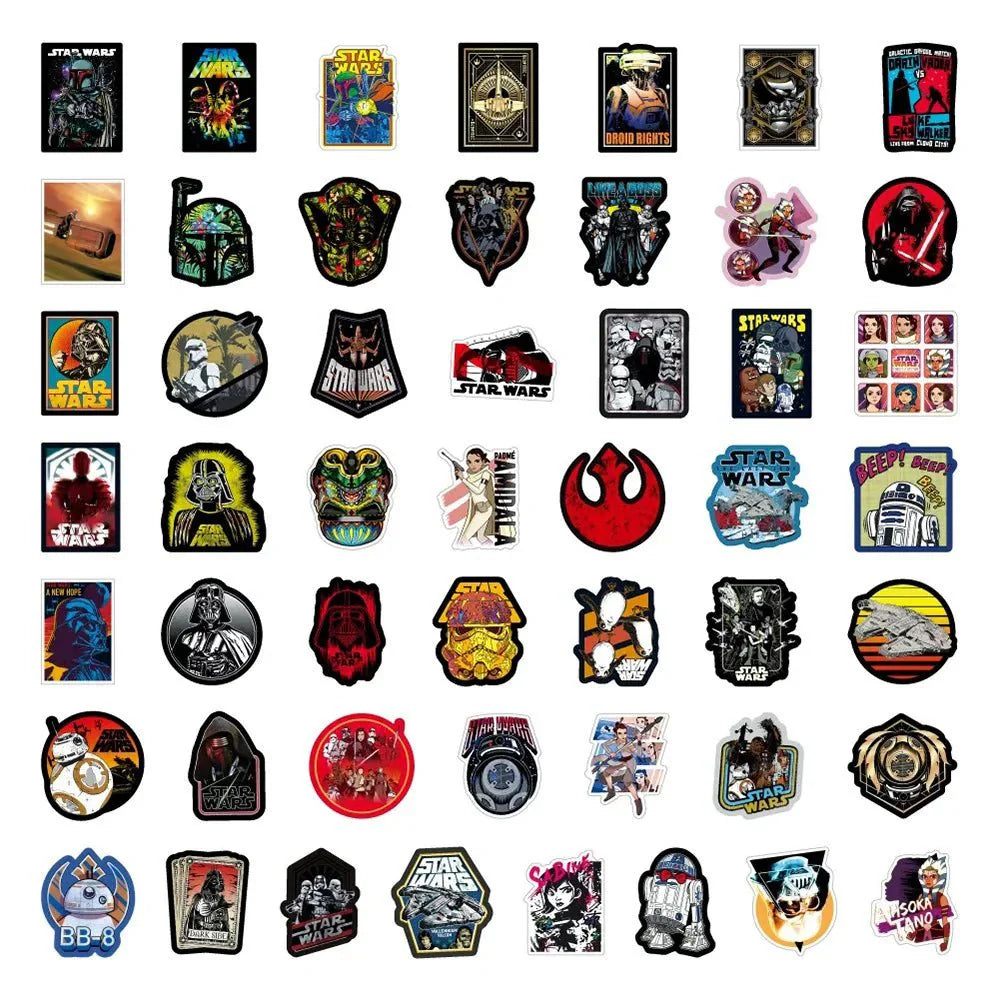 Star Wars Cartoon Sticker Set - Laptop Luggage Skateboard - Gapo Goods - Stickers