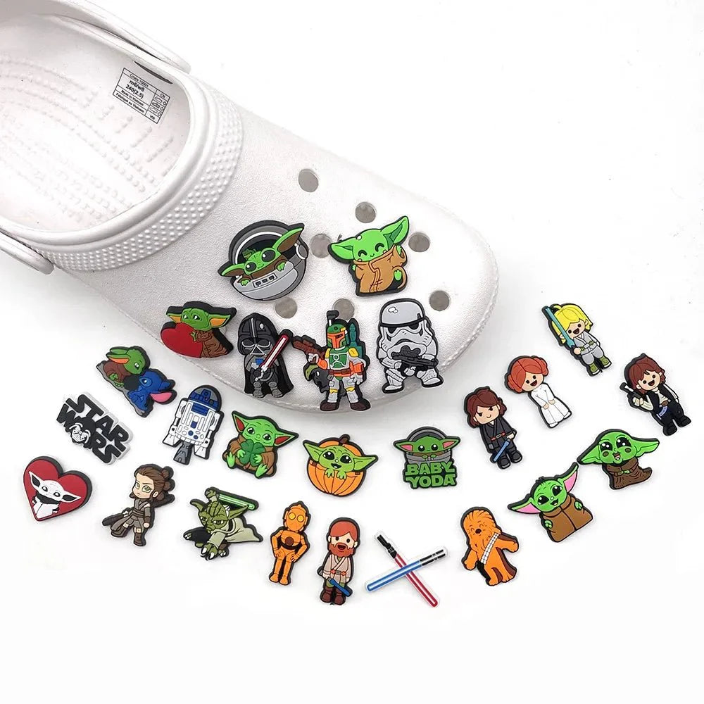 Star Wars Shoes Charms Cartoon Sandals Accessories Buckle Clogs - Gapo Goods - Charms