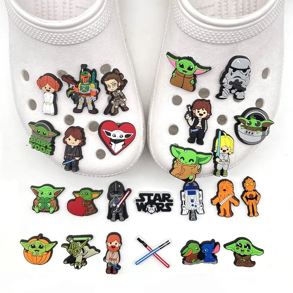 Star Wars Shoes Charms Cartoon Sandals Accessories Buckle Clogs - Gapo Goods - Charms