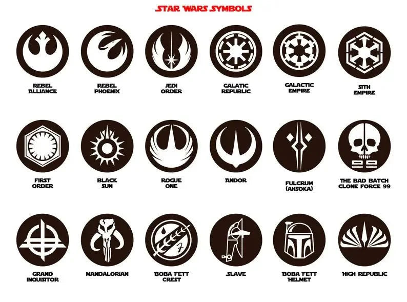 Star Wars Symbol Coasters - Gapo Goods -
