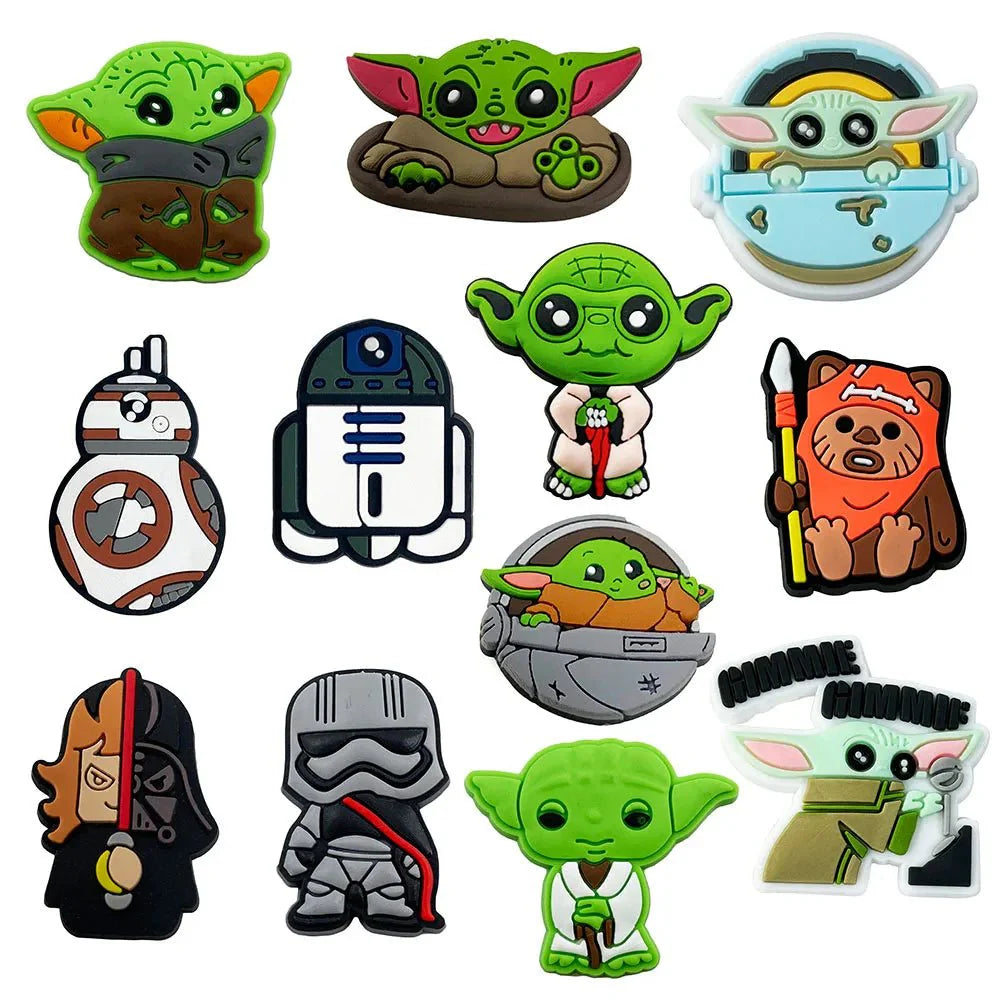 Star Wars Yoda Shoe Charm for Shoes Sandals Accessories - Gapo Goods - Charms