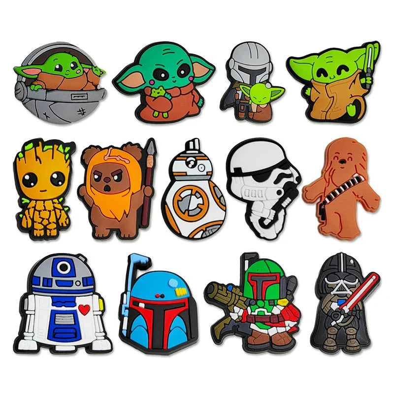 Star Wars Yoda Shoe Charm for Shoes Sandals Accessories - Gapo Goods - Charms