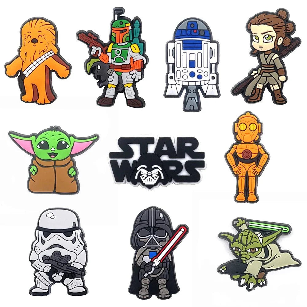 Star Wars Yoda Shoe Charm for Shoes Sandals Accessories - Gapo Goods - Charms