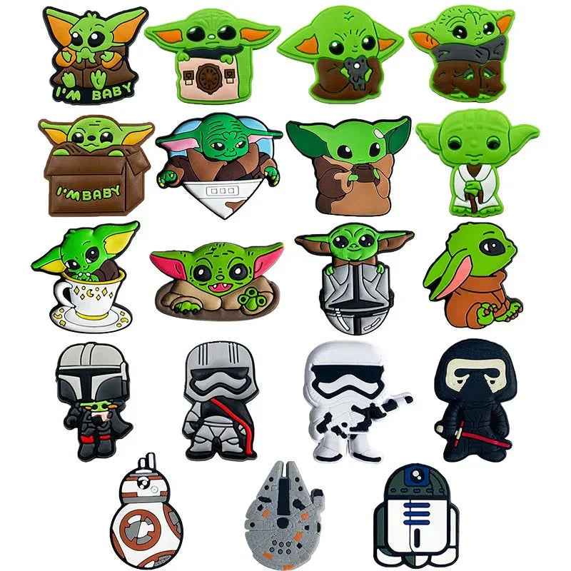 Star Wars Yoda Shoe Charm for Shoes Sandals Accessories - Gapo Goods - Charms