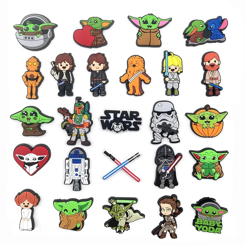 Star Wars Yoda Shoe Charm for Shoes Sandals Accessories - Gapo Goods - Charms