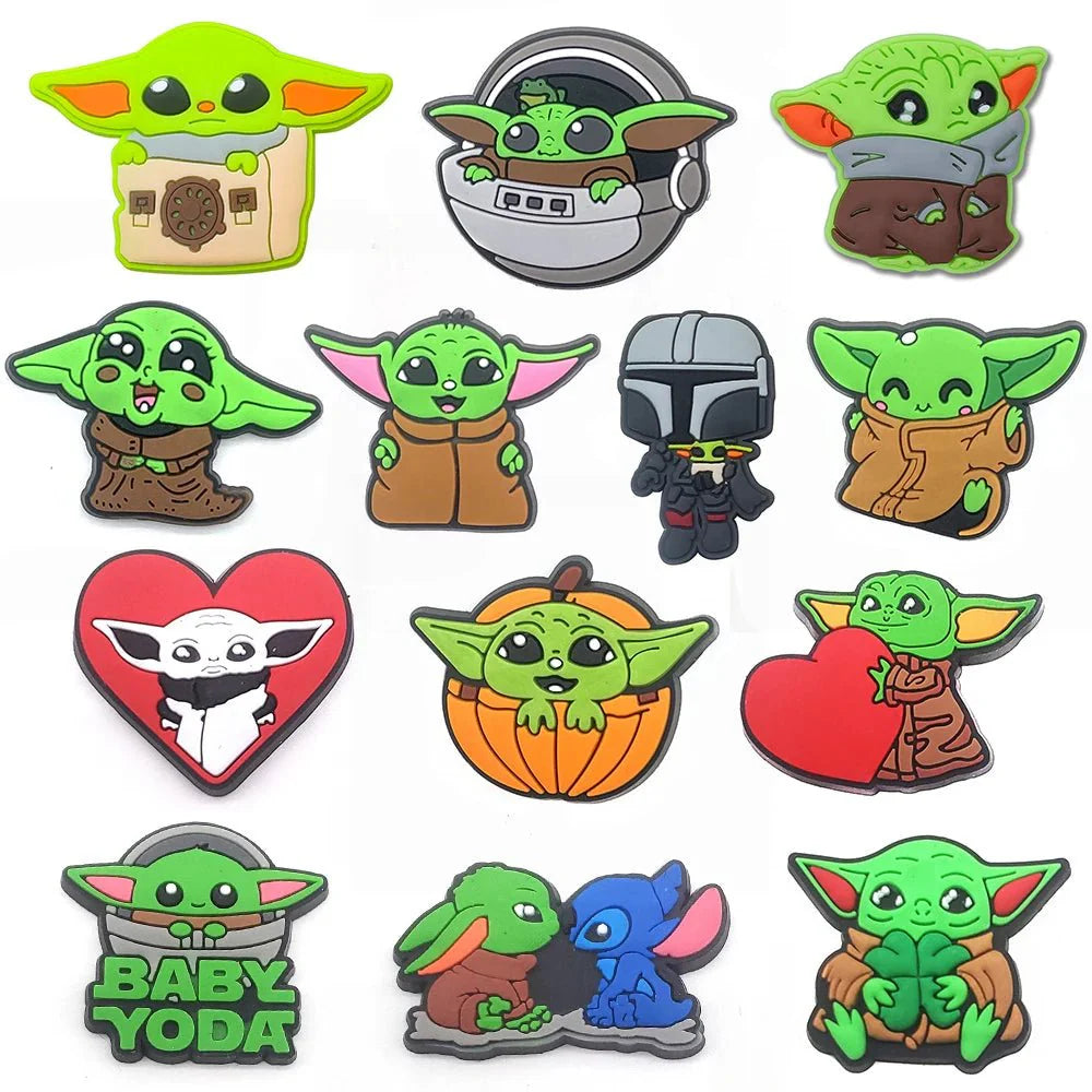 Star Wars Yoda Shoe Charm for Shoes Sandals Accessories - Gapo Goods - Charms