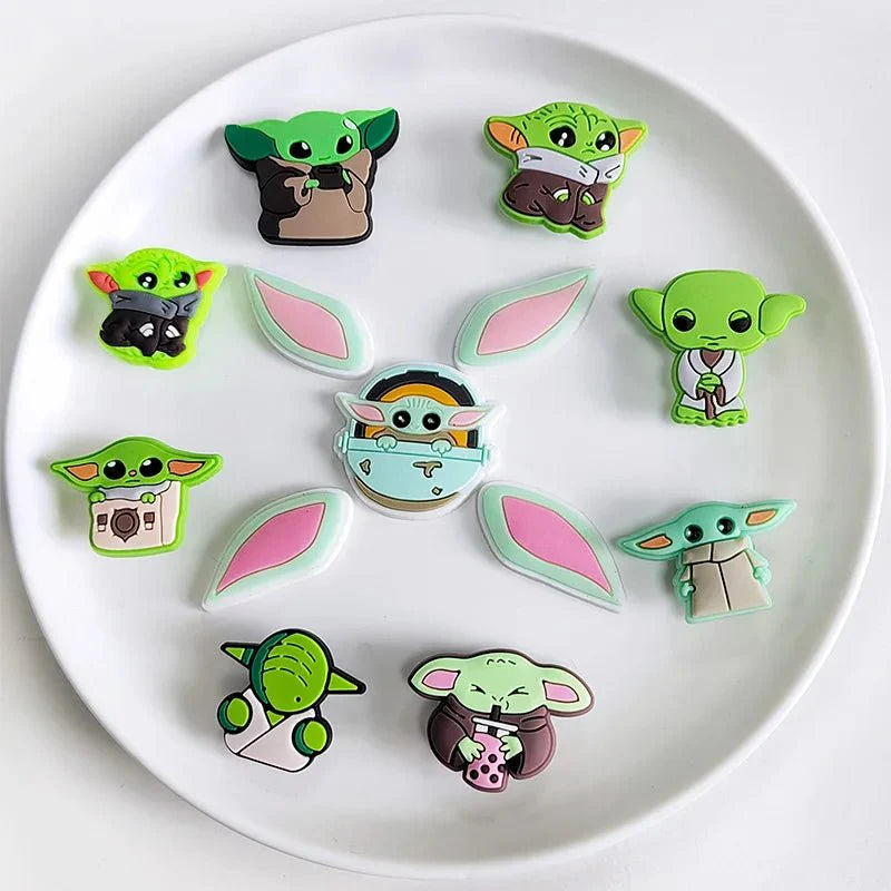 Star Wars Yoda Shoe Charm for Shoes Sandals Accessories - Gapo Goods - Charms