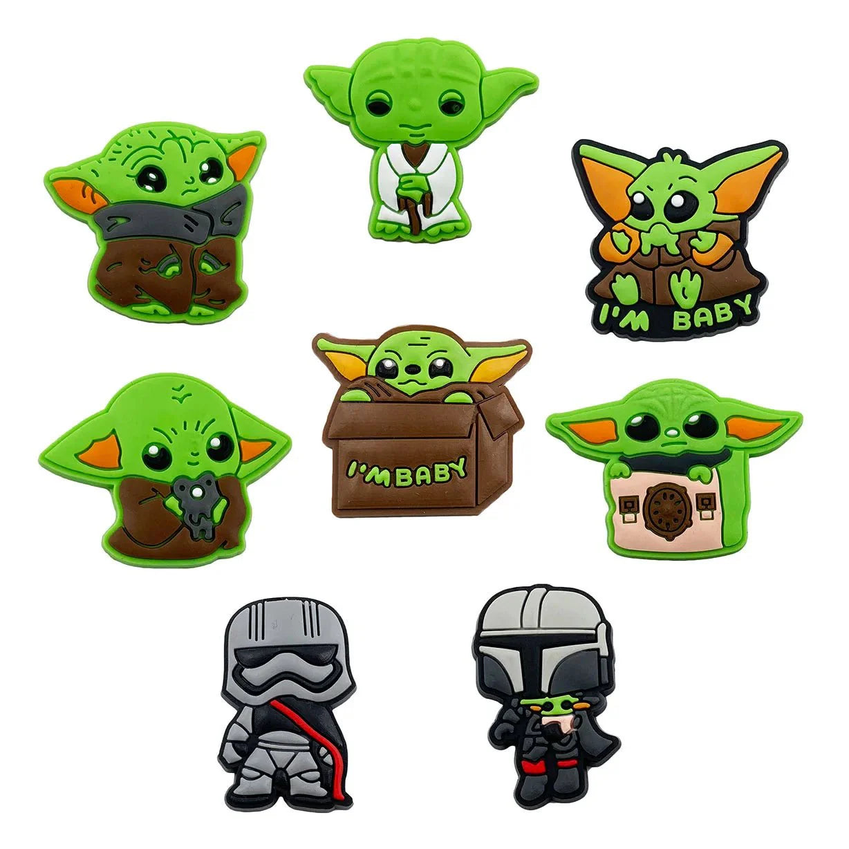 Star Wars Yoda Shoe Charm for Shoes Sandals Accessories - Gapo Goods - Charms