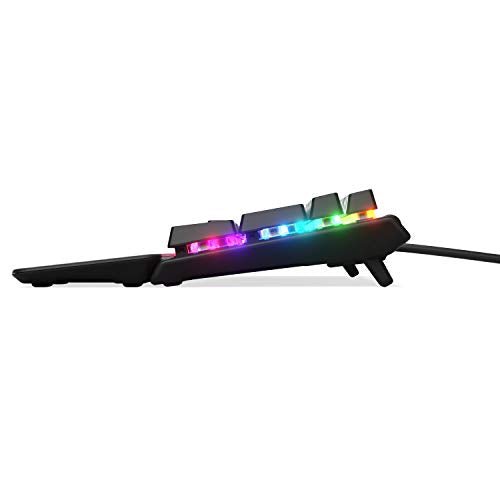 SteelSeries Apex 7 TKL Compact Mechanical Gaming Keyboard – OLED Smart Display – USB Passthrough and Media Controls – Linear and Quiet – RGB Backlit (Red Switch) - Gapo Goods -