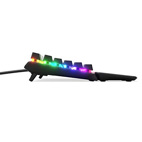 SteelSeries Apex 7 TKL Compact Mechanical Gaming Keyboard – OLED Smart Display – USB Passthrough and Media Controls – Linear and Quiet – RGB Backlit (Red Switch) - Gapo Goods -