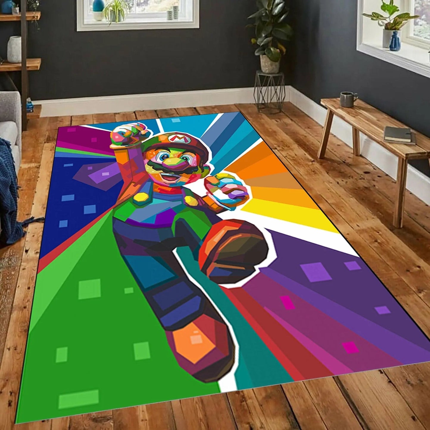 Super Mario Area Rug - Gapo Goods -