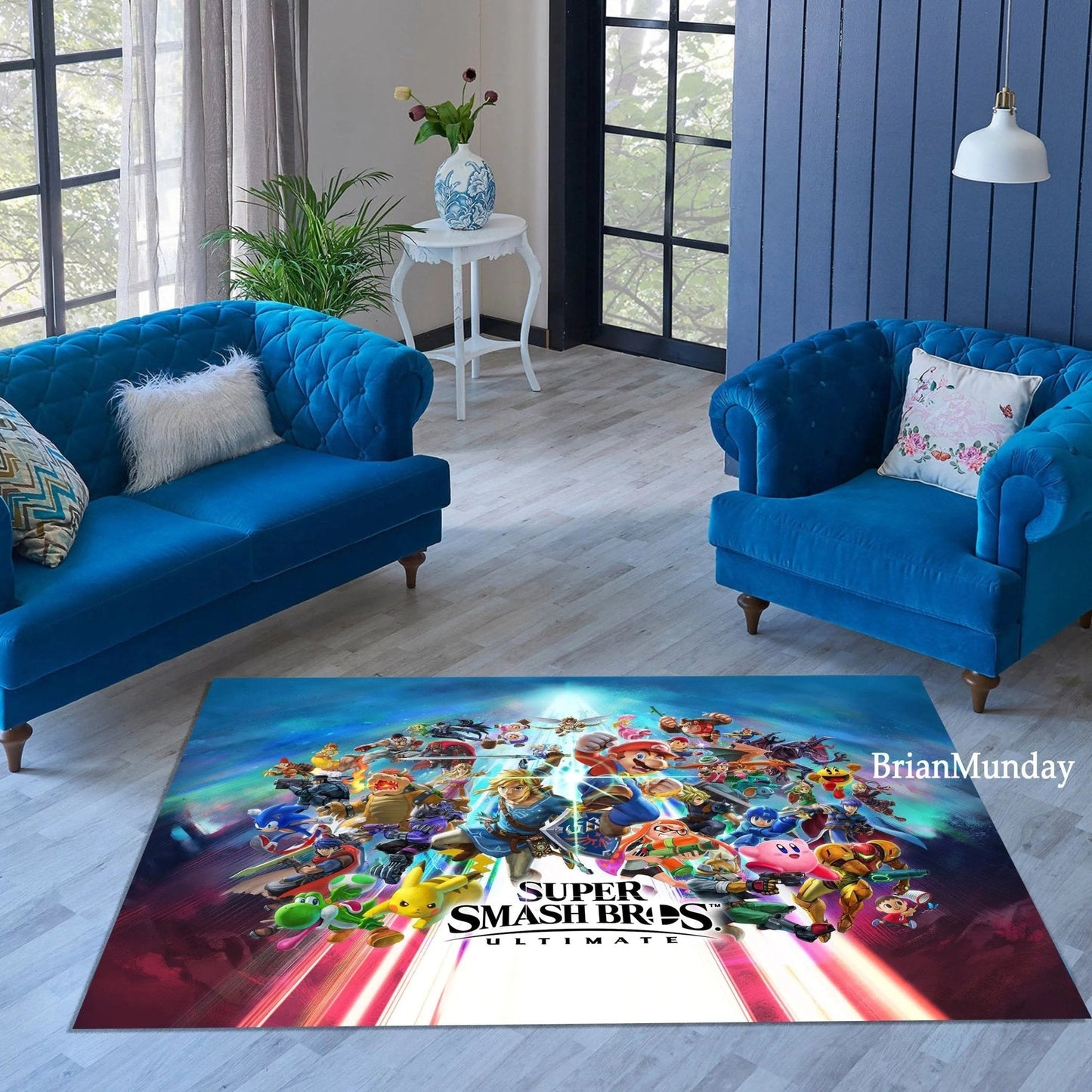 Super Smash Bros Ultimate Arcade Area Rug - Gapo Goods -