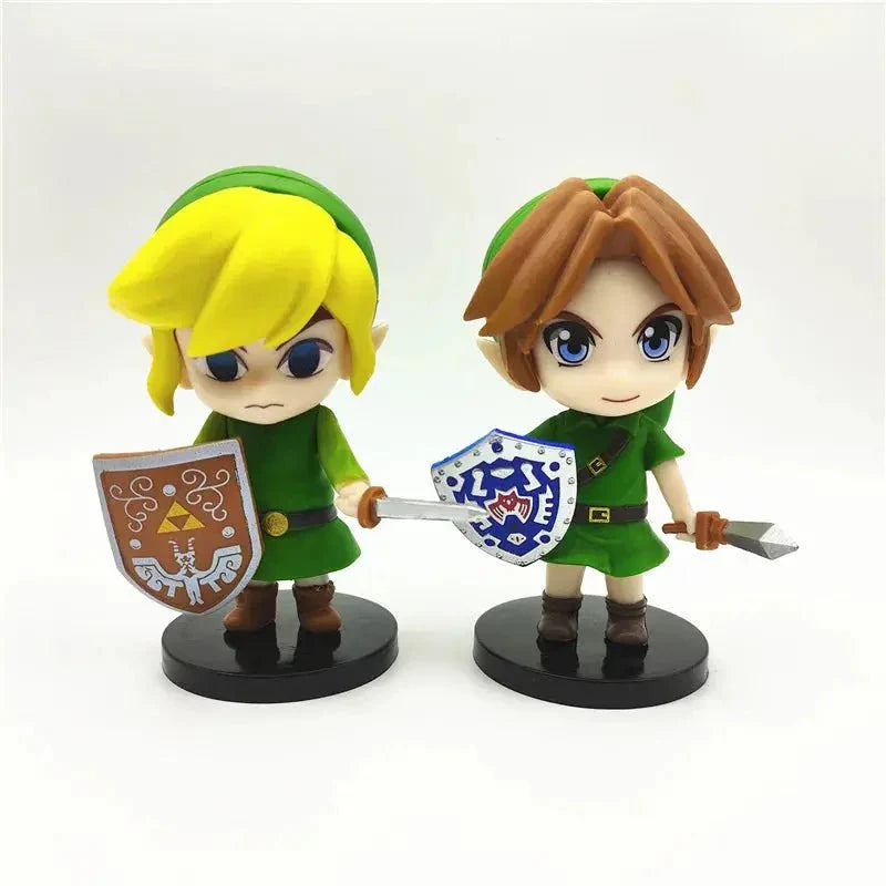 The Legend of Zelda 6 Pcs/Set 10cm Q Version Link Princess Zelda Figure Game Decoration Anime Ornaments Model Collection Dolls - Gapo Goods -