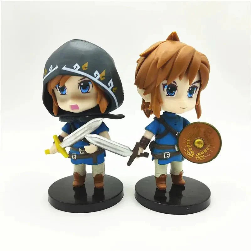 The Legend of Zelda 6 Pcs/Set 10cm Q Version Link Princess Zelda Figure Game Decoration Anime Ornaments Model Collection Dolls - Gapo Goods -