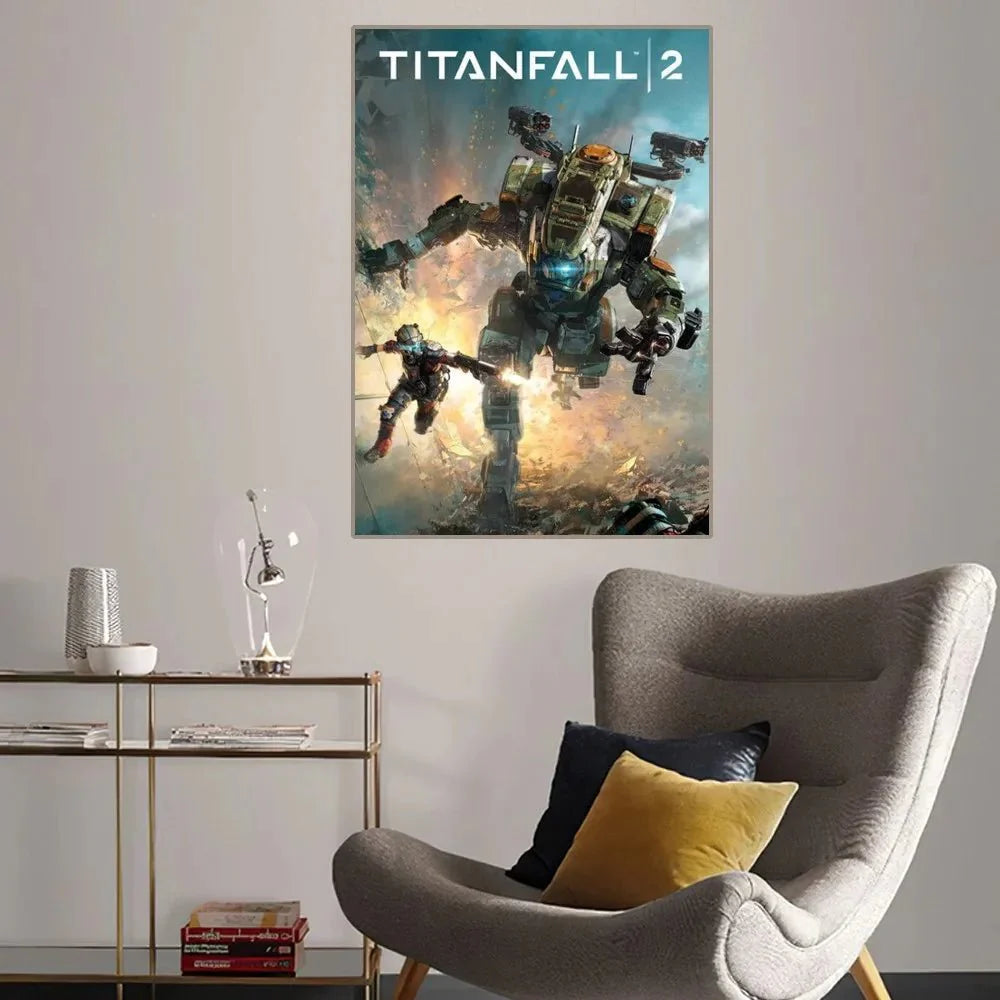 Titanfall 2 Poster – High Quality Gaming Wall Art | 24x36 Large Wall Poster no frame-6 Paper products