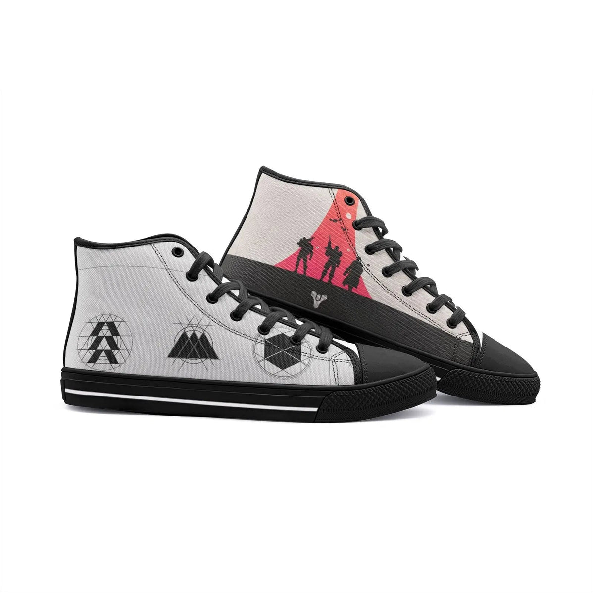 High Top Canvas Shoes - Unisex Lace-Up Sneakers With Durable Outsole & Metal Eyelets