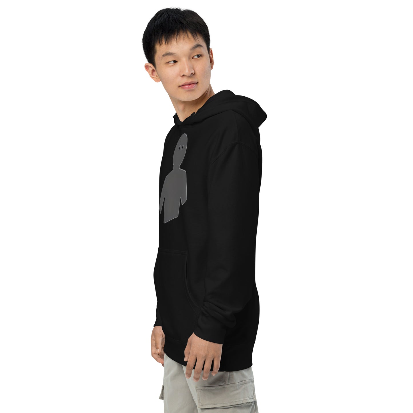 Shadow NPC Hoodie — Minimalist Ghost-Player Silhouette