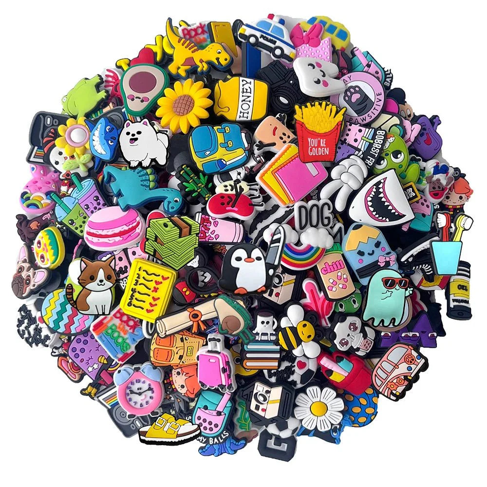 Wholesale Random Cartoon animation Shoe Charms Animal Shoes Accessories Buckle For Kids - Gapo Goods - Charms
