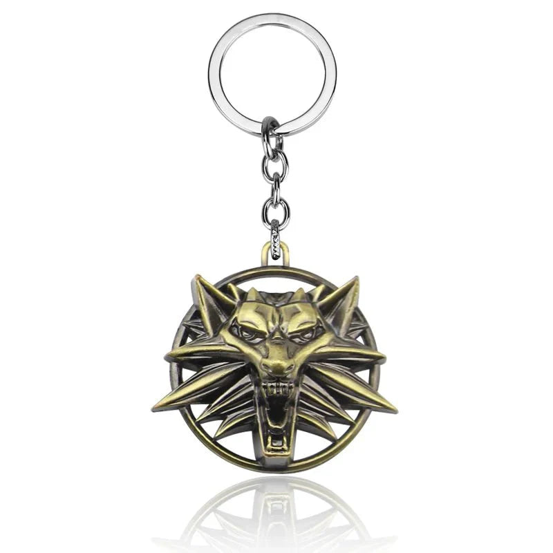Witcher Wild Hunt Keychain Wolf Head - Gapo Goods -