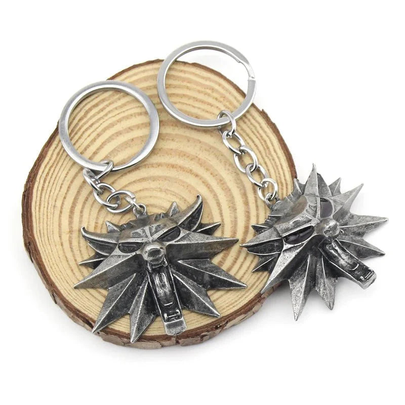 Witcher Wild Hunt Keychain Wolf Head - Gapo Goods -