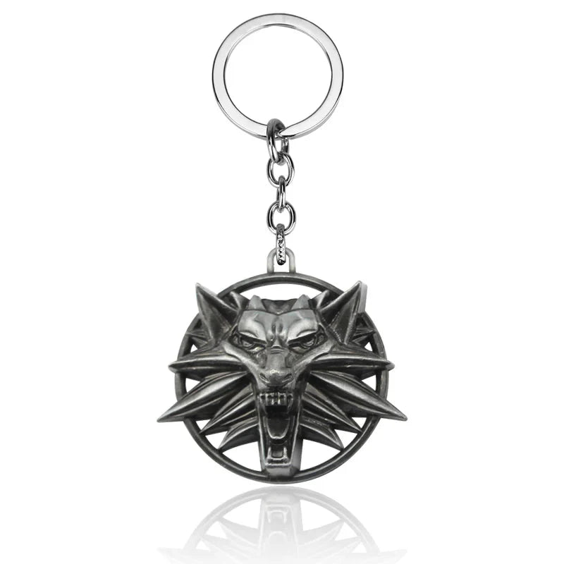 Witcher Wild Hunt Keychain Wolf Head - Gapo Goods -