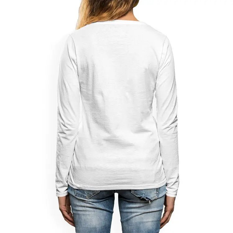 Women's Long Sleeve T-Shirt | Cotton Crew Neck Tee - Roomy Fit, Durable Stitching Hoodie