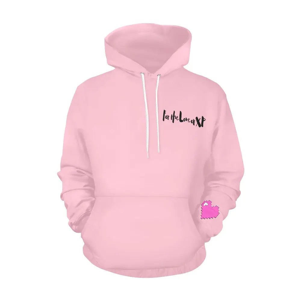 Women's Love XP Print Hoodie (Model H13) - Gapo Goods - Hoodies