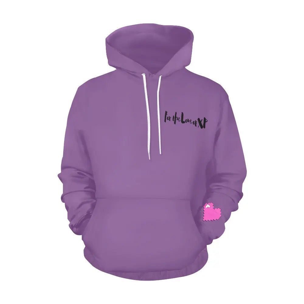 Women's Love XP Print Hoodie (Model H13) - Gapo Goods - Hoodies
