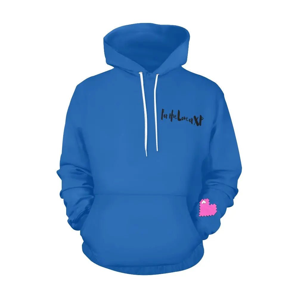 Women's Love XP Print Hoodie (Model H13) - Gapo Goods - Hoodies