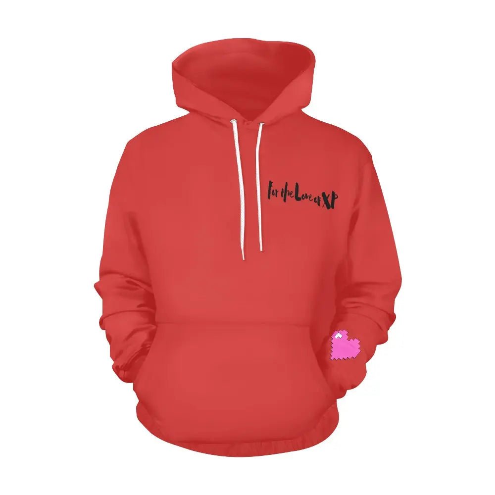 Women's Love XP Print Hoodie (Model H13) - Gapo Goods - Hoodies