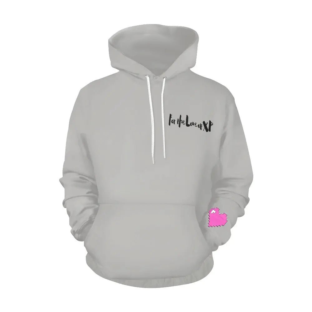Women's Love XP Print Hoodie (Model H13) - Gapo Goods - Hoodies