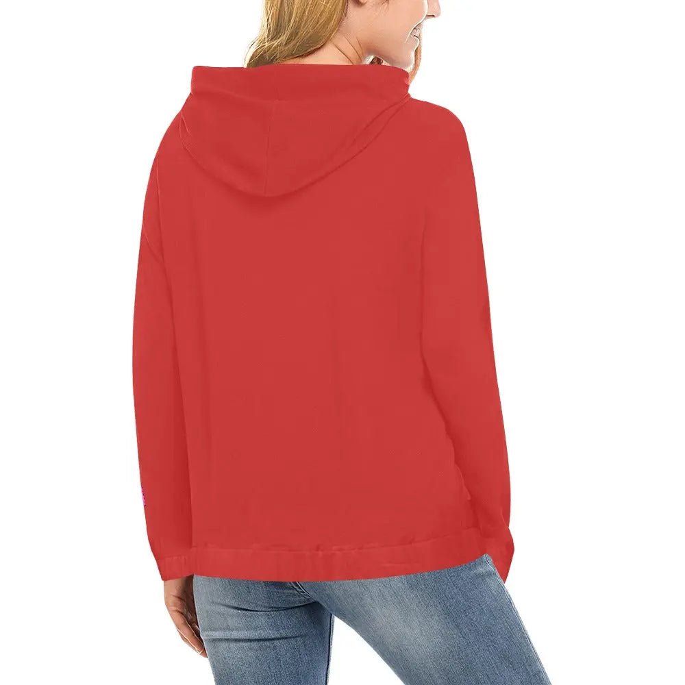 Women's Love XP Print Hoodie (Model H13) - Gapo Goods - Hoodies