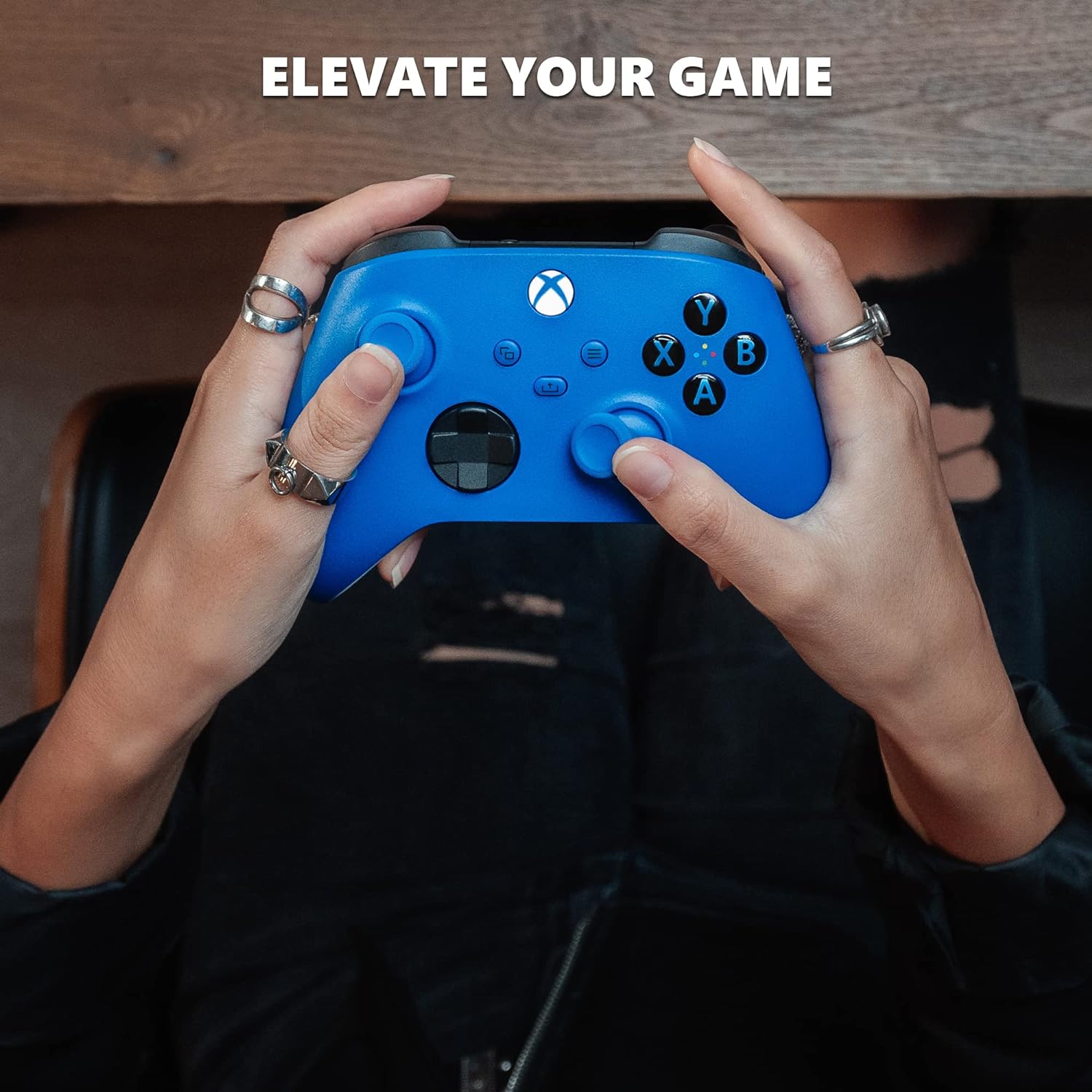 Xbox Wireless Controller - Shock Blue Gamepad With Bluetooth, USB-C & Hybrid D-Pad Gaming Accessories
