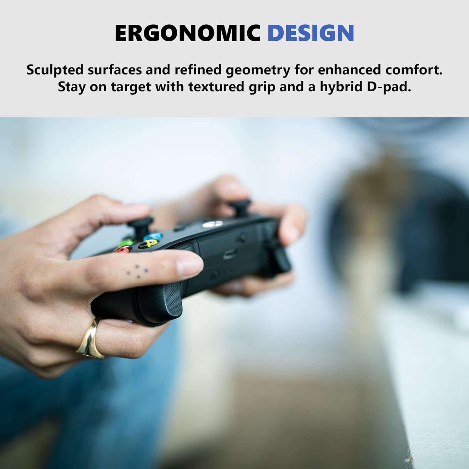 Xbox Wireless Controller - Shock Blue Gamepad With Bluetooth, USB-C & Hybrid D-Pad Gaming Accessories