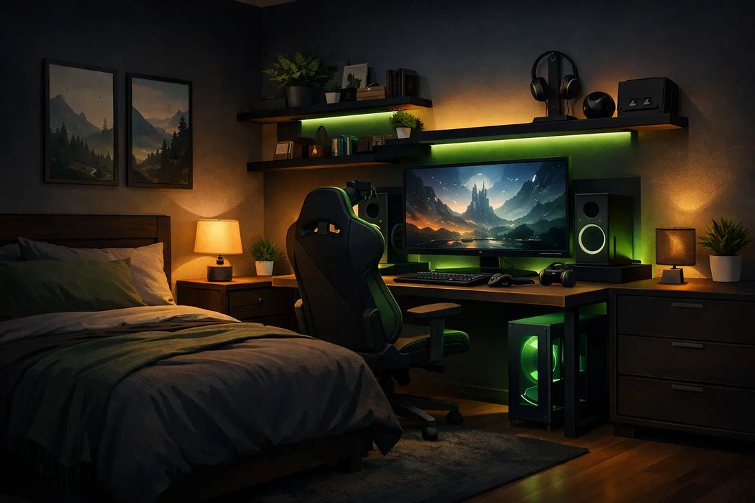 Small Bedroom Gaming Makeover Example