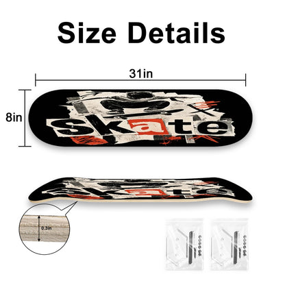 Maple Wood Skateboard Wall Art - Made in USA