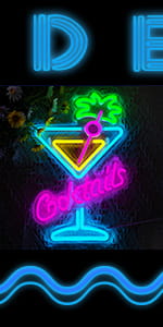 Cocktail neon sign