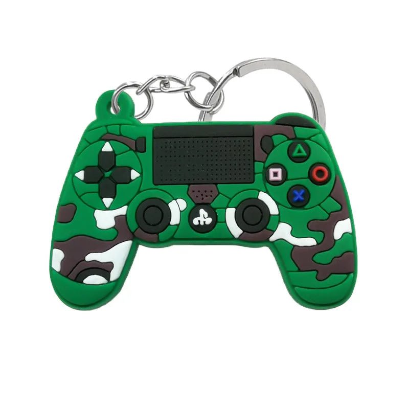 Green camouflage-patterned game controller keychain from Gapo goods mini replica collection