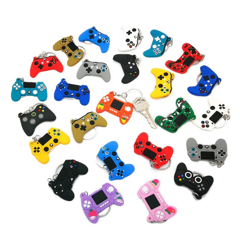 Colorful mini replica game controller keychains collection from Gapo Goods