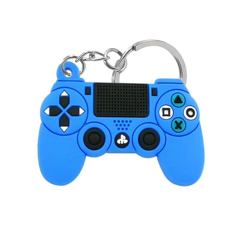 Blue PlayStation 4 controller keychain from 10 Pieces Video Game Controller Keychains